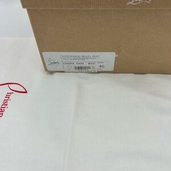 Men's Christian Louboutin, Louis Jr, orlato flat sneakers size 46 made in Italy - Picture 5 of 12